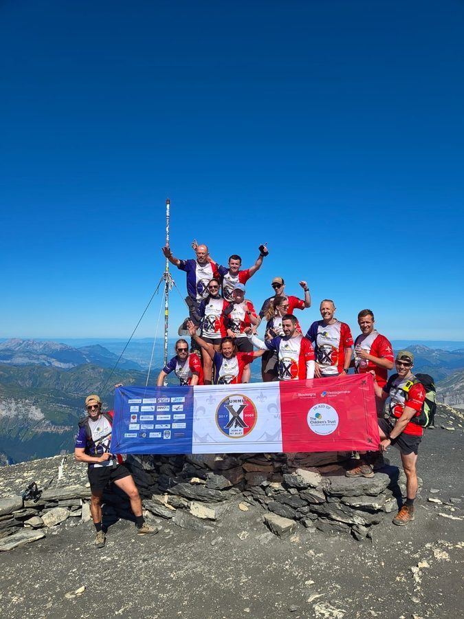 The Summit X team on the summit of Mont Buet, 2026